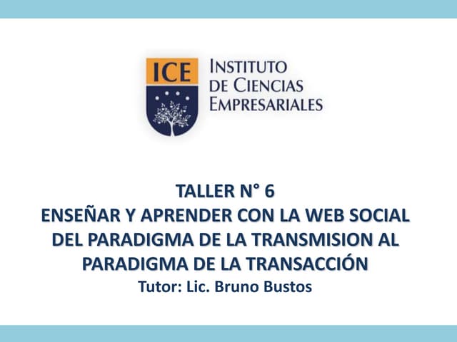 Taller n° 6 - Curso Web Social