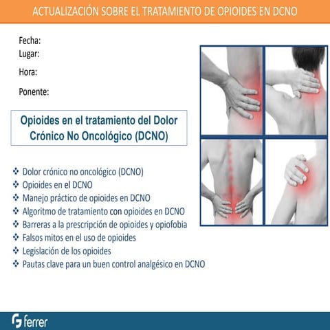 Taller opioides dolor crónico no oncológico