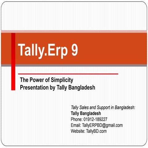 Tally Software in Bangladesh | Tally ERP 9 Software Distribution in Bangladesh