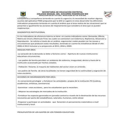 Taller pima matematicas