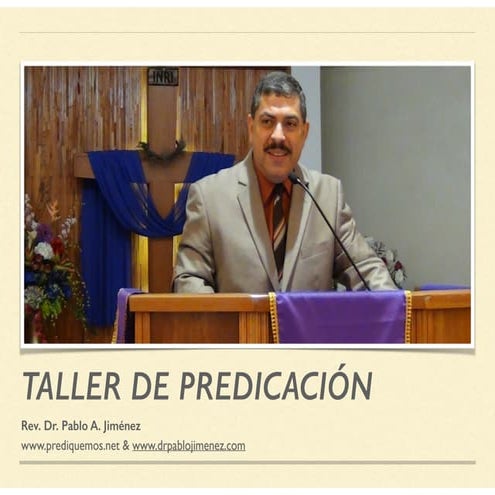 Taller de homilética y predicación, con Pablo A. Jiménez