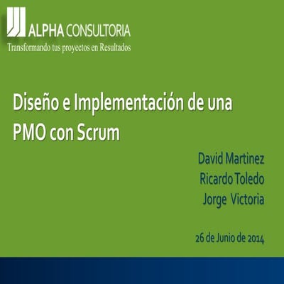 Implementando una PMO con Scrum
