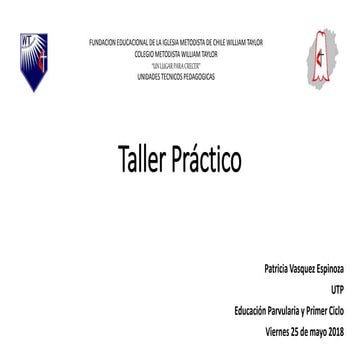Taller practico para docentes.