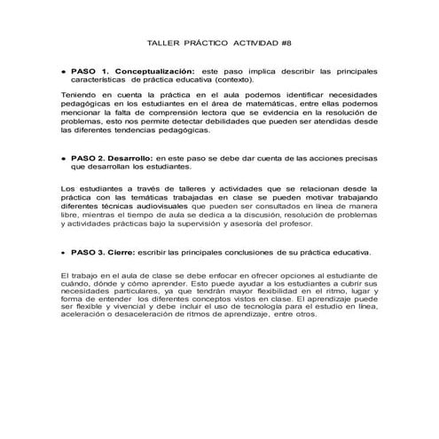 Taller  práctico  actividad #8