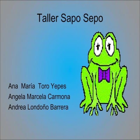 Taller sapo adivinanzas y rimas
