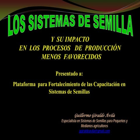 Taller semillas 2011 Guillermo Giraldo