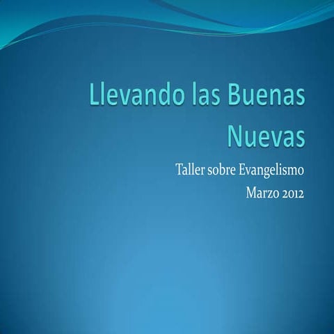 Taller sobre evangelismo