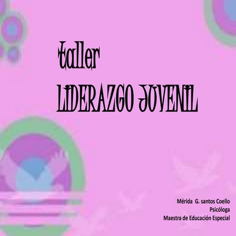 Taller sobre liderazgo juvenil