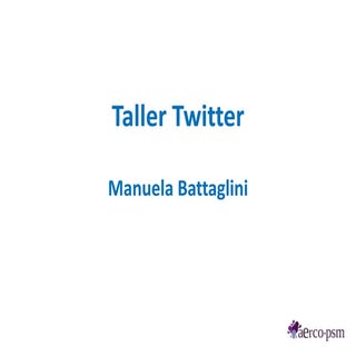 Taller twitter 1