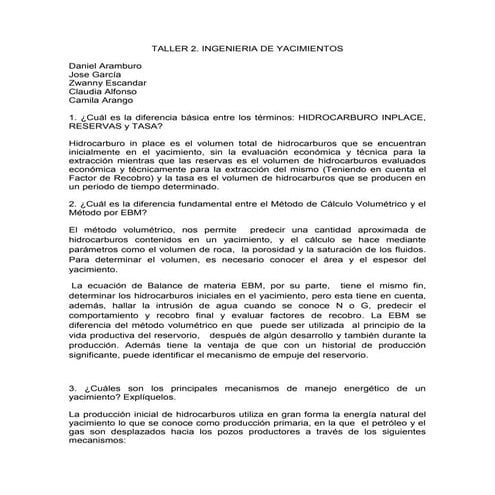 Taller yacimientos 2