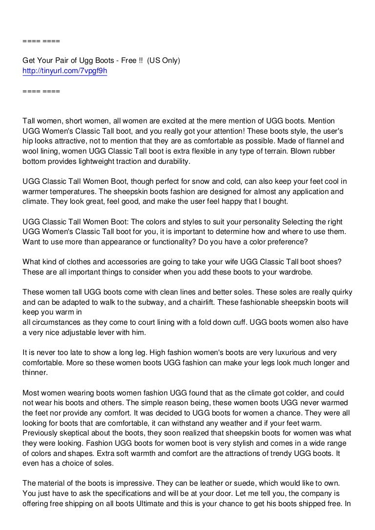 tall ugg style boots