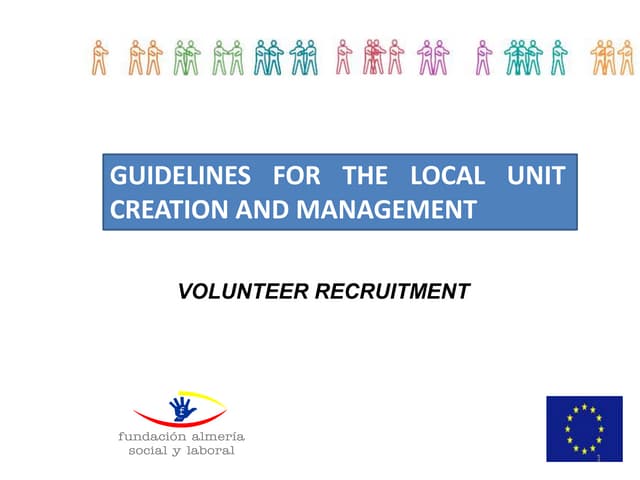 In Other Words project: Guidelines for the Local Unit creation and management