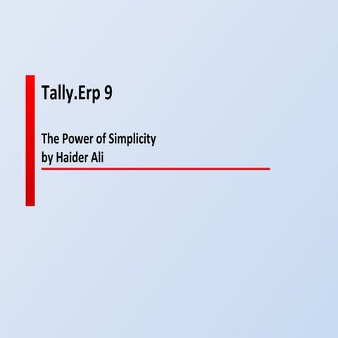 Tally erp