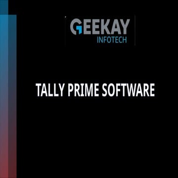 Tally Software PPT dta sales purchase etc