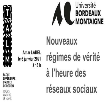 Nouveaux régimes de vérité à l'heure des réseaux sociaux