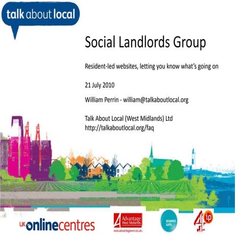 talk about local and social housing providers