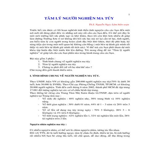 Tam ly nguoi nghien ma tuy