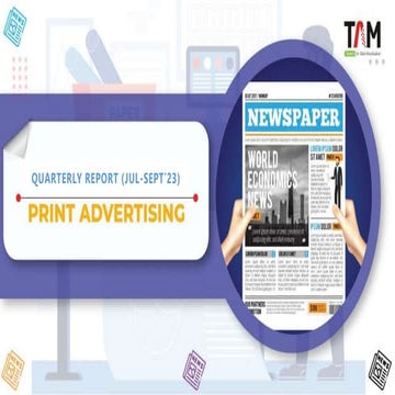 TAM AdEx Quarterly Report for Print Advertising Jul-Sept'23