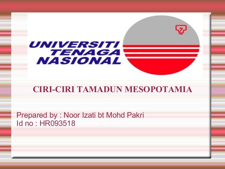 Ciri Ciri Tamadun Mesopotamia