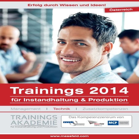 Trainings für Instandhaltung und Produktion - Termine 2014_Österreich
