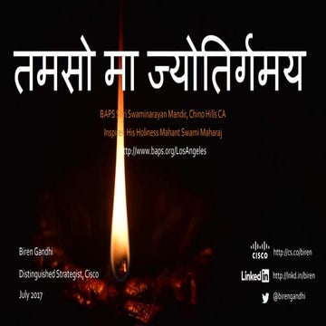 Tamaso Ma Jyotirgamaya - From Darkness to Light