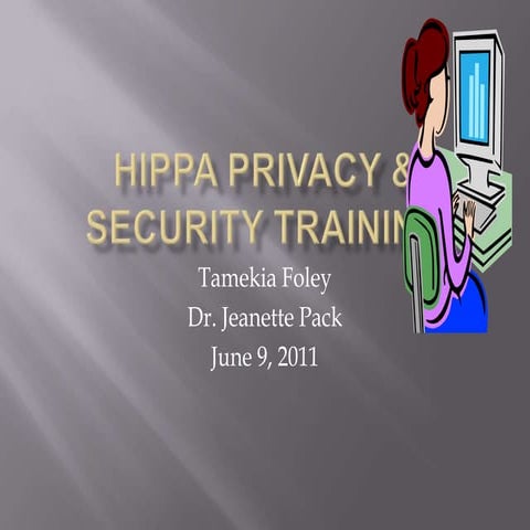 Tamekia foley hippa powerpoint