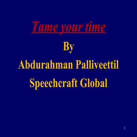 Time Management Islamic perspective