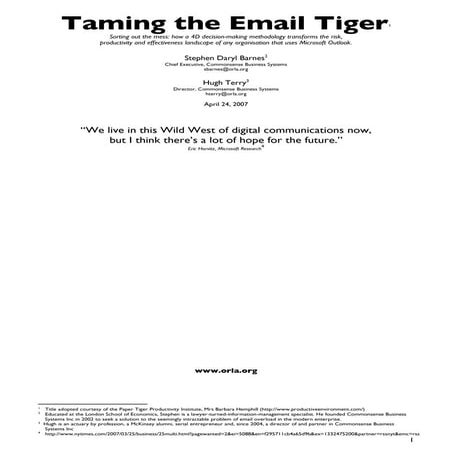Taming the-email-tiger