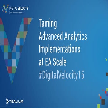 Advanced Analytics Implementations at EA scale