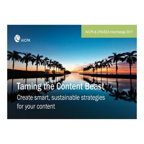 Taming the Content Beast