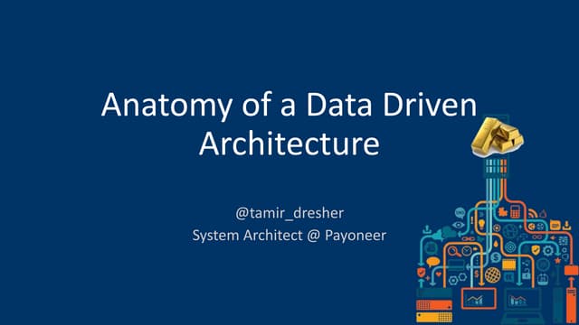 Anatomy of a data driven architecture - Tamir Dresher   