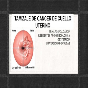 Tamizacion ca de cuello uterino 
