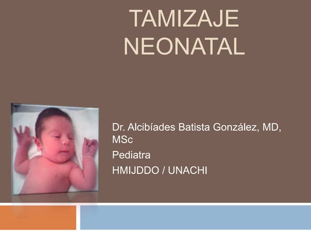 tamizaje neonatal
