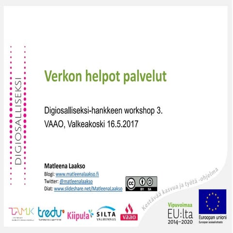 Verkon helpot palvelut 16.5.17
