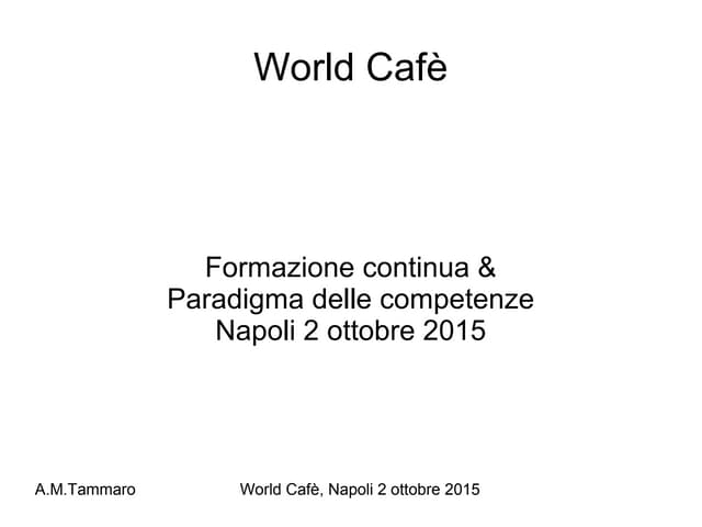 Tammaro presentazione World Fafè Napoli