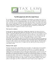 Tampa tax lawyer  