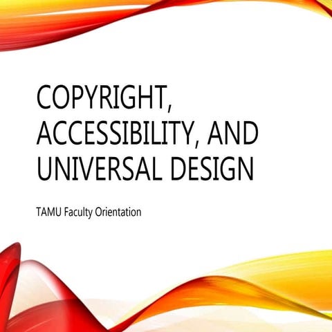 Tamu copyright accessibility