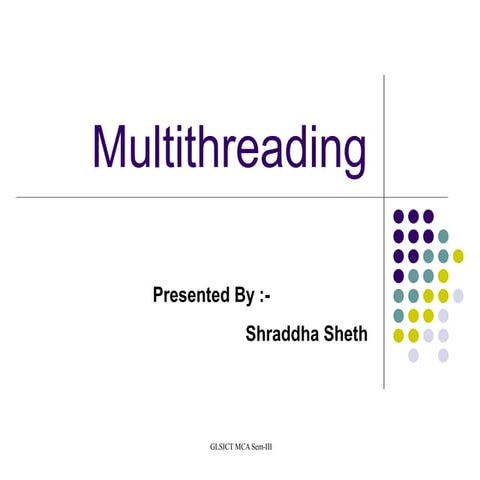 Java And Multithreading | PPT