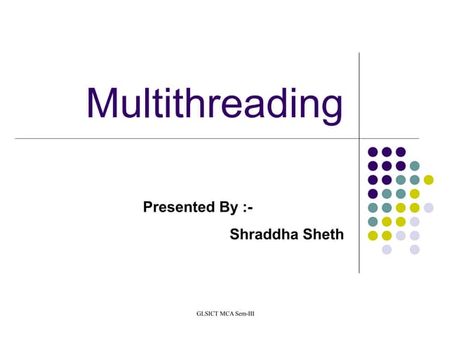 Java And Multithreading | PPT