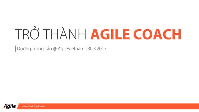 Trở thành Agile Coach