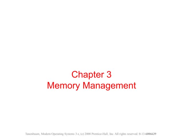 Memory Management | PPT