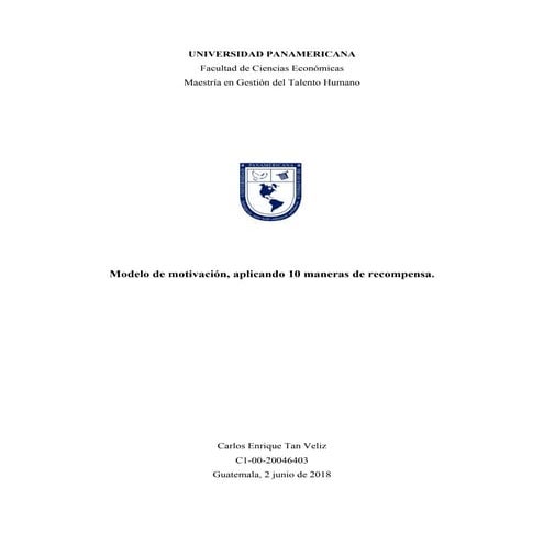 Modelo de Motivación