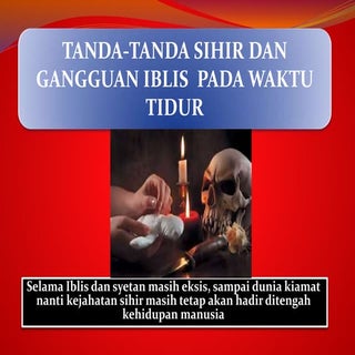 Tanda tanda sihir dan gangguan iblis