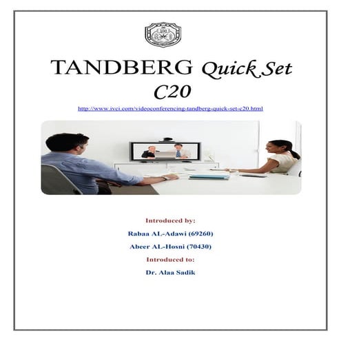 Tandberg quick set_c20
