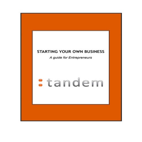 Tandem Startup Manual