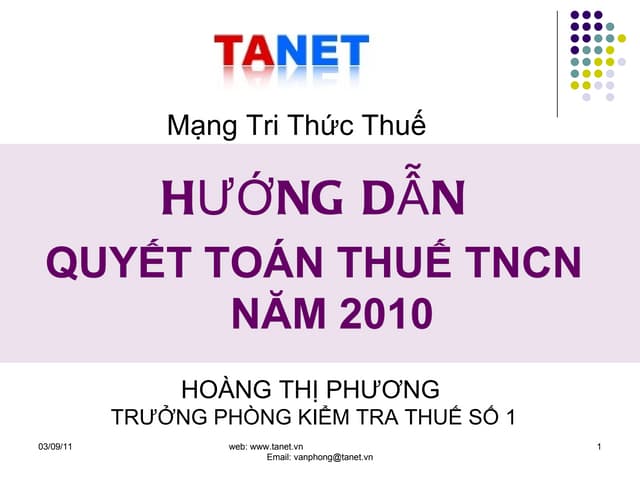 Tanet Huong Dan Thue TNCN 2010