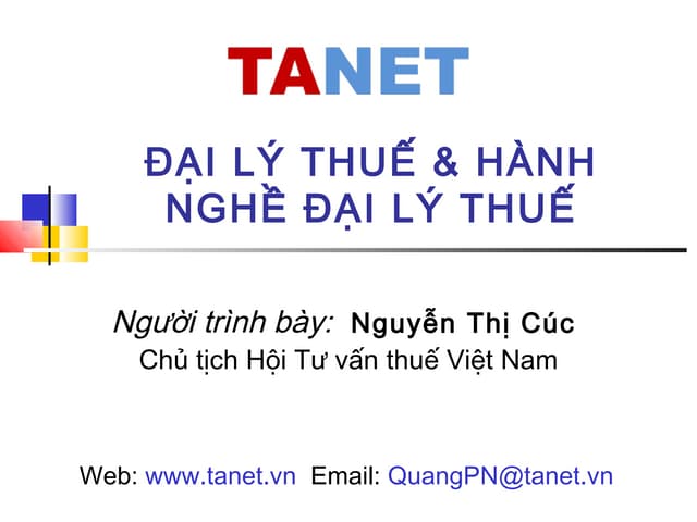 TANET.Thông tư 28 và đại lý thuế   ...