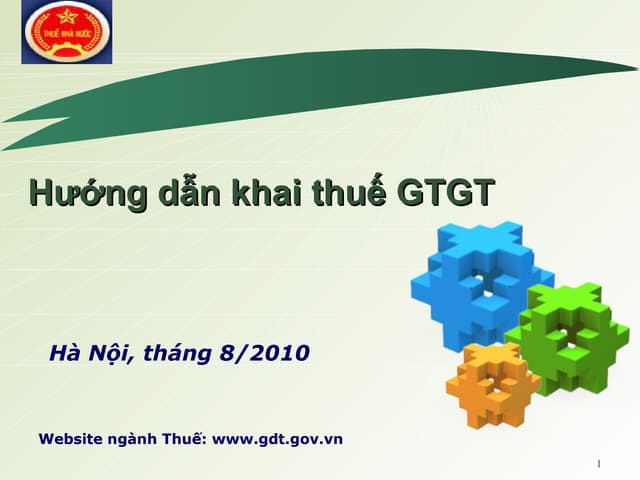 TANET -  Khai thue GTGT -  07.2010
