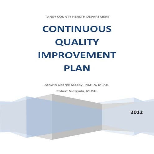 Taney cqi plan docx