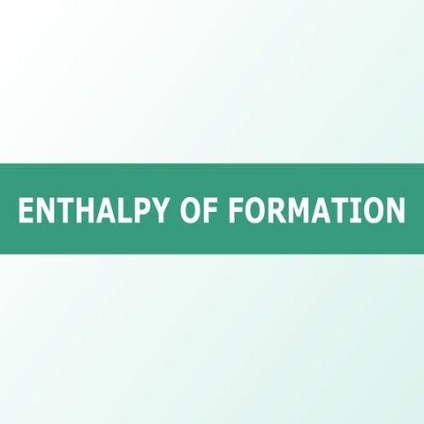 Tang 03   enthalpy of formation and combustion